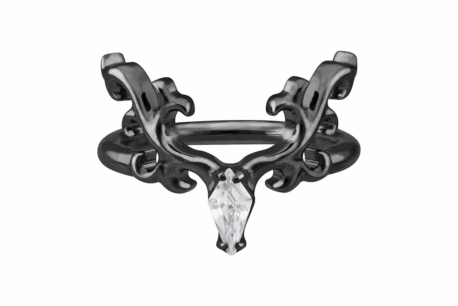 Chirurgenstahl Segmentring Clicker Piercing HIRSCHKOPF